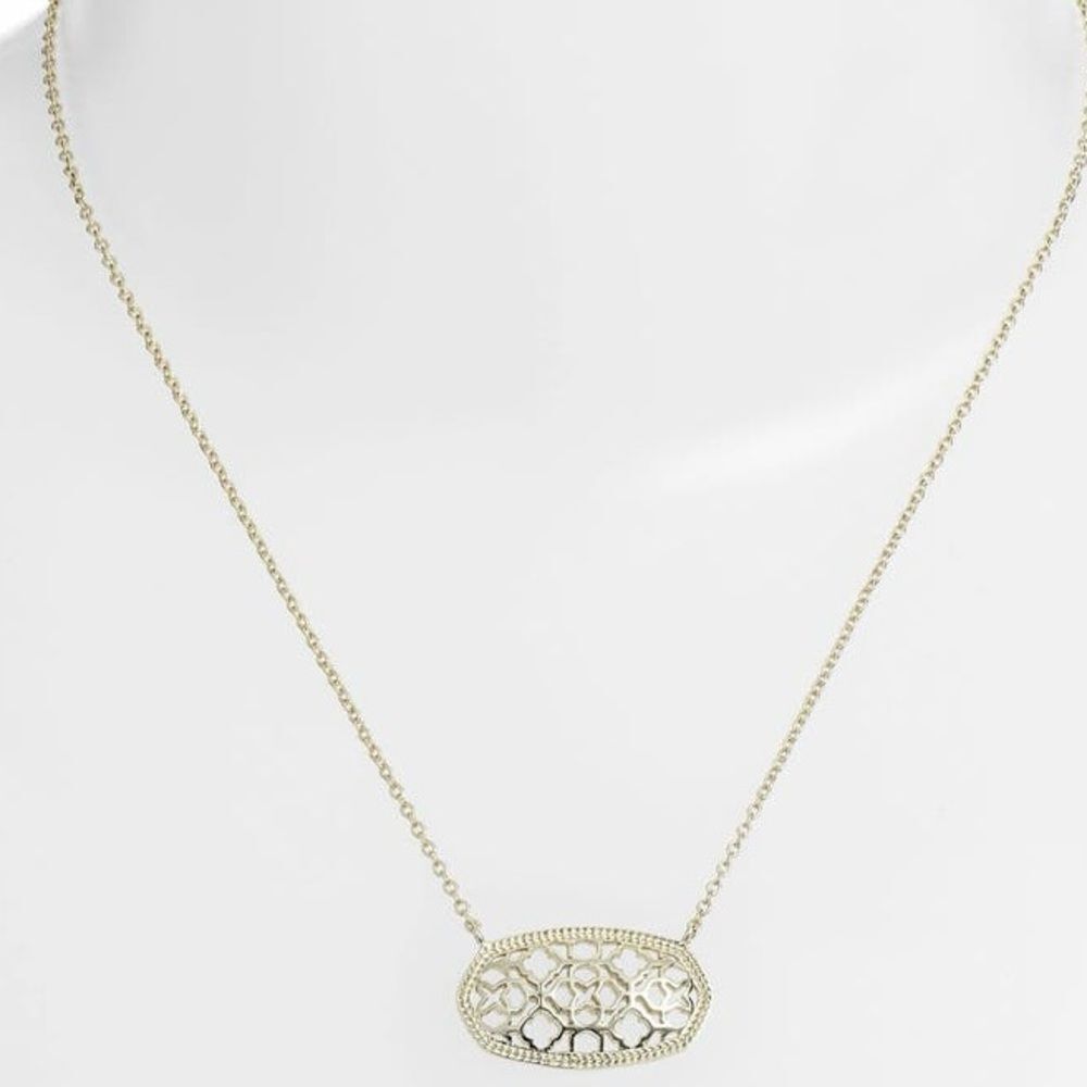 Kendra Scott Dollie Pendant Gold Necklace - Picture 7 of 7